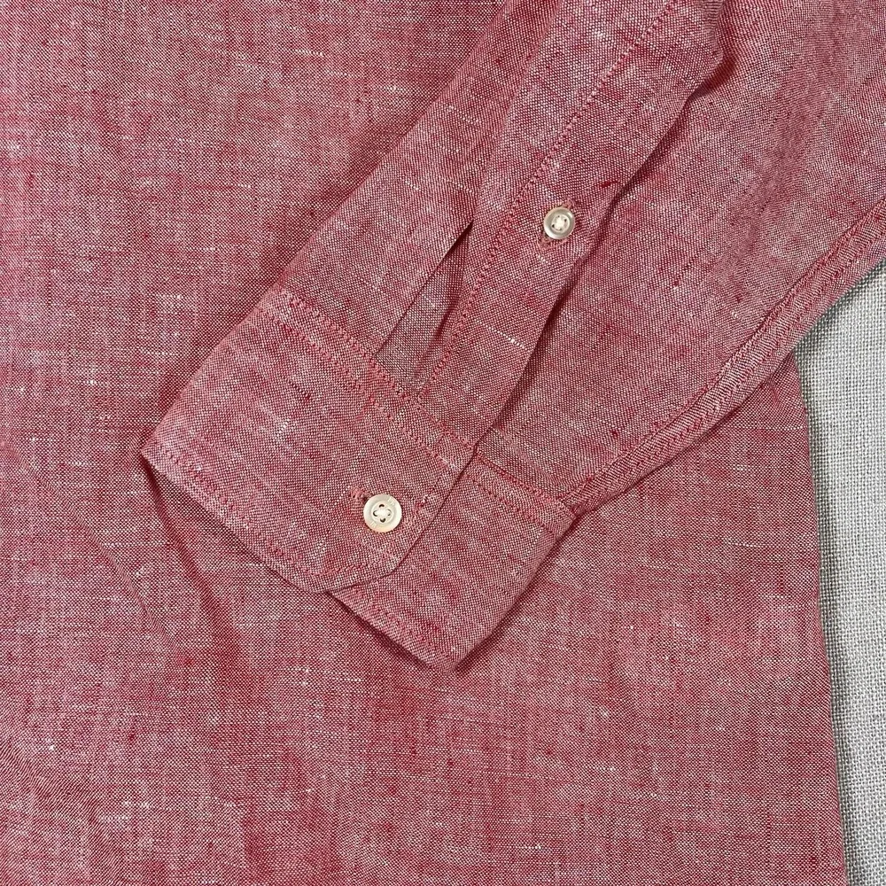 Banana Republic 100% Linen Camden Fit Long‎ Sleeve Button Shirt Men's Size XL